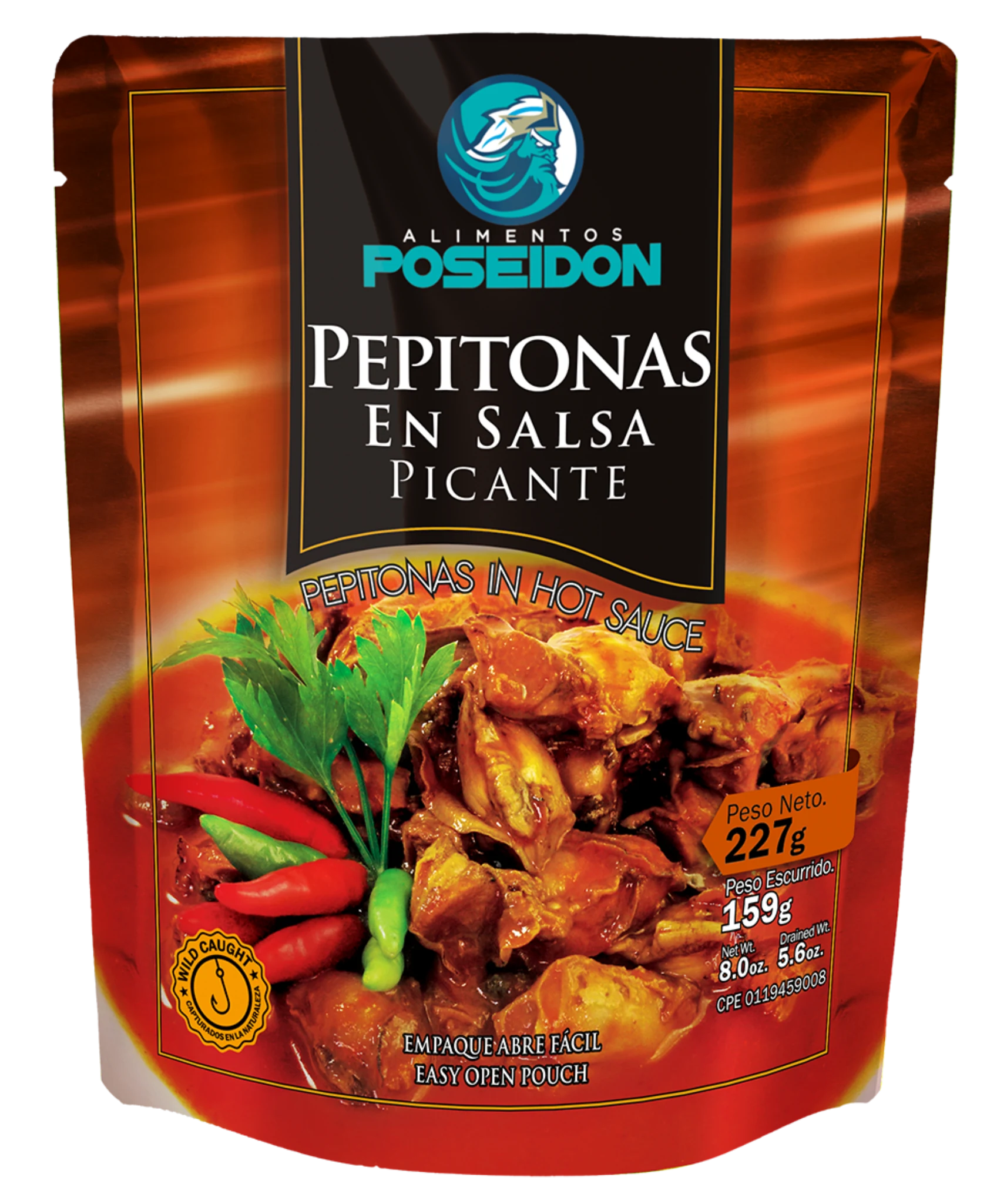 Pepitonas Poseidón en salsa picante